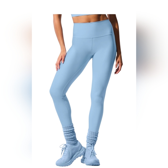 ALO Yoga Sky Blue High-Rise Leggings